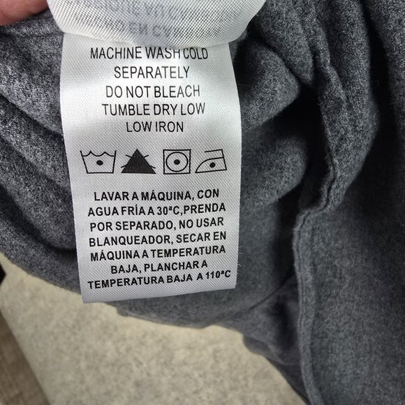 Legendary Whitetails Buck Camp Flannel Shirt XL Gray Long Sleeve Button-Up - Picture 5 of 7